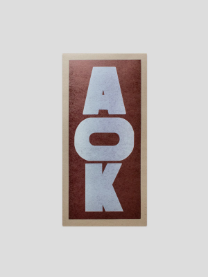 Aok Typeface Print