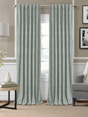 Colton Woven Room Darkening Window Curtain Panel - Elrene Home Fashions