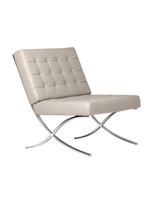 Studio Designs Home Atrium Bonded Leather Barcelona Chair