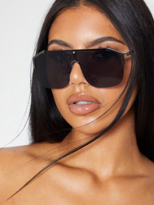 Black Oversized Tinted Sunglasses