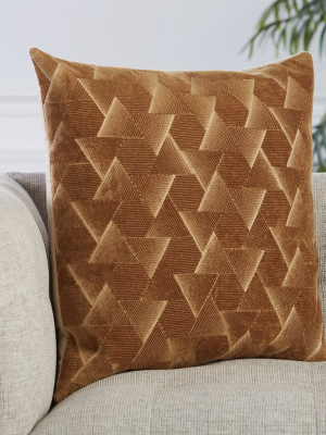 Jacques Geometric Pillow In Brown