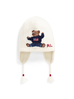 Polo Bear Wool-blend Earflap Hat