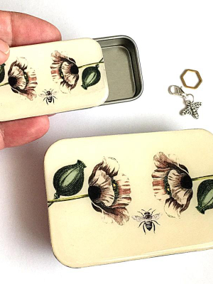 Bee And Poppy Tin - Large