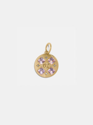 Collectible Crystal Signature Disc Charm