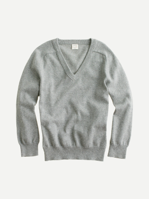 Boys' Cotton-cashmere V-neck Sweater