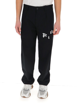 Palm Angels Logo Straight-leg Pants