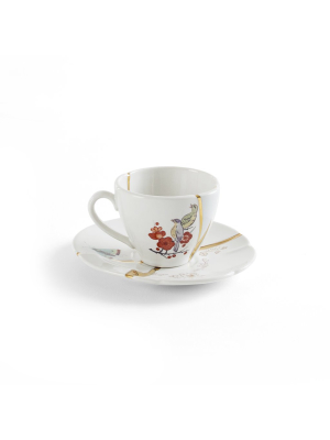 Kintsugi Coffee Cup With Saucer 2