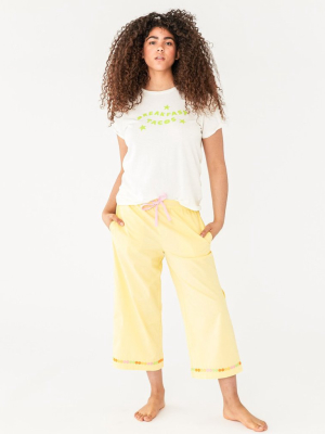 Cropped Leisure Pants - Daisy Chain