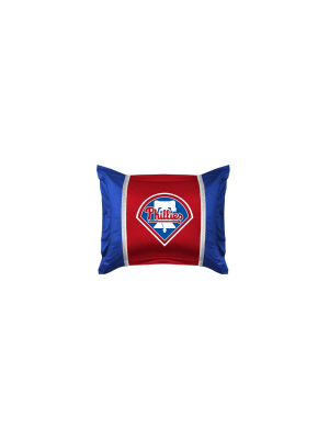 Mlb Sidelines Pillow Sham Baseball Bedding Accessory - Philadelphia Phillies..