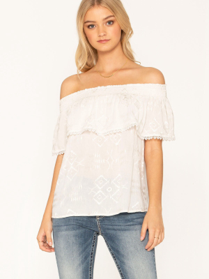 Come Away With Me Off The Shoulder Top