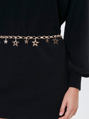 Star Charm Chain Waist Belt