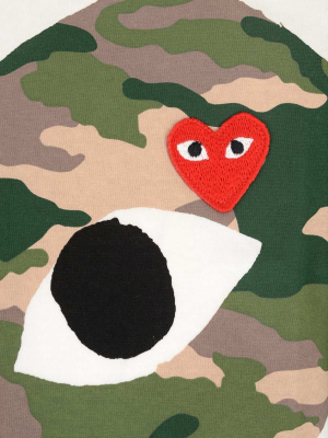 Comme Des Garçons Play Camouflage Heart T-shirt