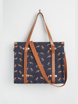 Camp Director Zipped Tote