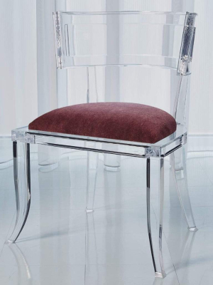 Global Views Klismos Acrylic Chair Sultana Lavender