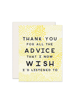 Advice Card By Slightly