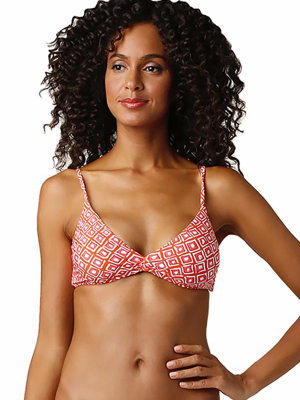 Lace Back Bralette-calypso Coral