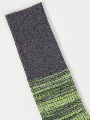 Reverse Hi-vis Melange Sock