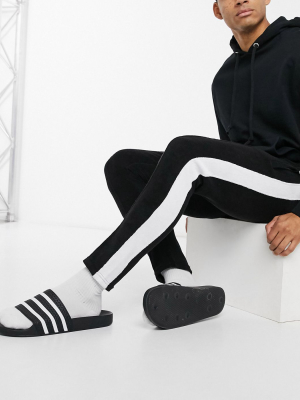 The Couture Club Co-ord Track Pants With Contrast Panel In Black