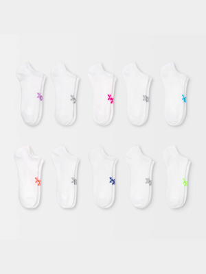 Women's Lightweight 10pk No Show Athletic Socks - All In Motion™ 4-10