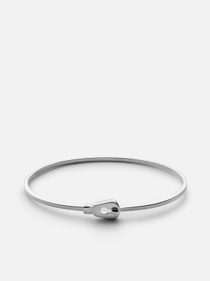 Thin Centra Cuff, Sterling Silver