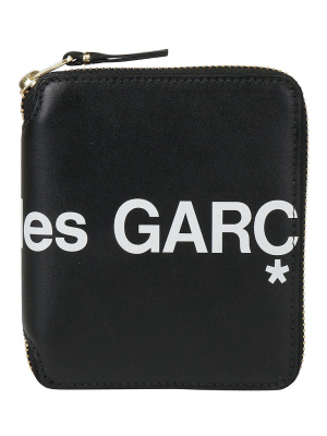 Comme Des Garçons Wallet Logo Zip-around Wallet