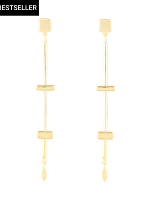 Stepping Stone Dangle Earrings