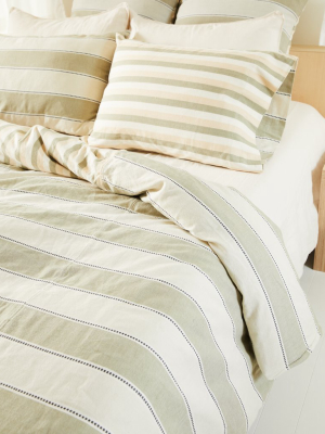 Stripes Duvet Cover - Sage