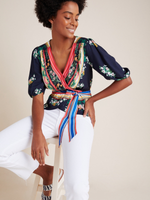 Farm Rio Rachelle Wrap Blouse