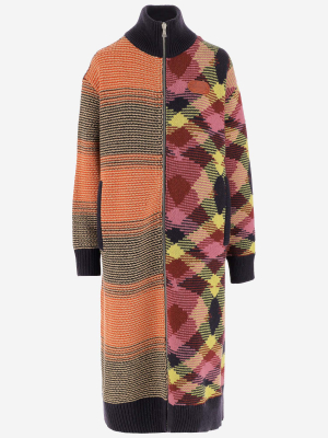 Palm Angels X Missoni Patchwork Long Cardigan