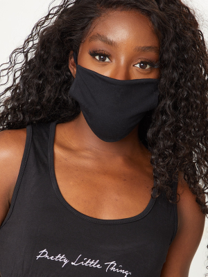 Black Basic Face Mask