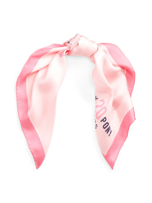 Pink Pony Silk Bandanna