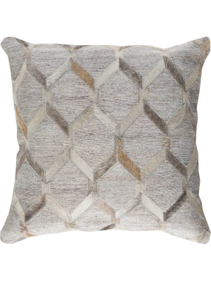 Megan Pillow Cream/medium Gray/light Gray