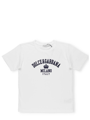 Dolce & Gabbana Kids Logo Printed T-shirt