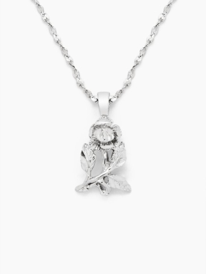 The Fionna Rose Necklace - Silver