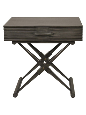 Noir Zanta Side Table - Pale