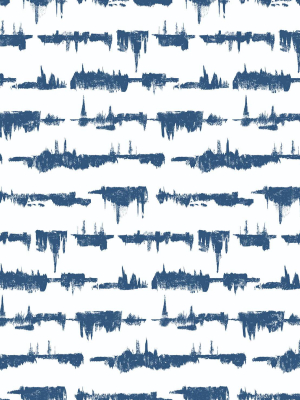 Lifeline Peel-and-stick Wallpaper In Blue By Nextwall