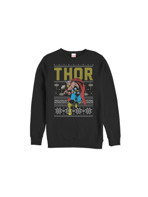 Men's Marvel Ugly Christmas Thor Sweatshirt