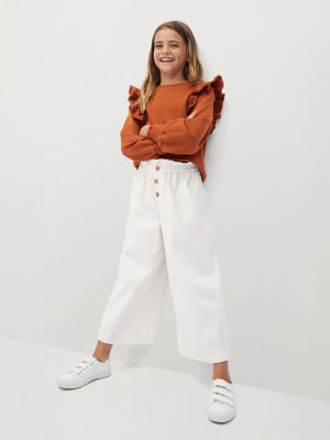 Corduroy Culotte Trousers