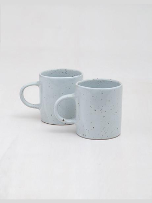 White Speckle Mugs