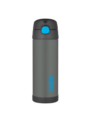 Thermos 16oz Funtainer Water Bottle With Spout - Smoke Gray