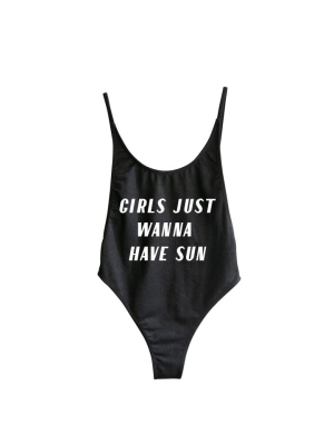 Girls Just Wanna Have Sun [bali Swimsuit]