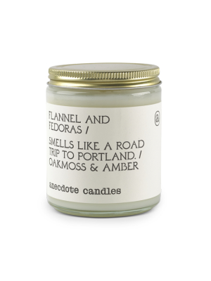 Glass Jar Candle Flannel + Fedoras