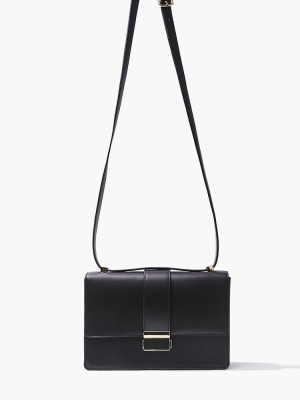 Faux Leather Crossbody Bag