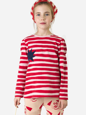 Nadadelazos Lollipop T-shirt - Red/white Stripe