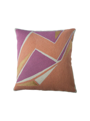 Leah Singh Detroit Pillow - Peach