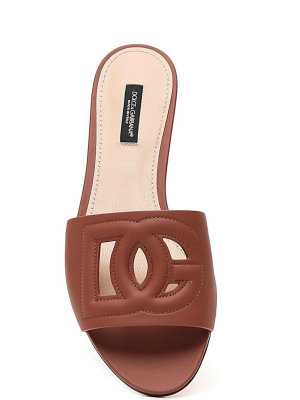 Dolce & Gabbana Logo Cut Out Sandals