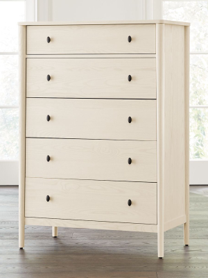 Gia Cream Ash 5-drawer Dresser