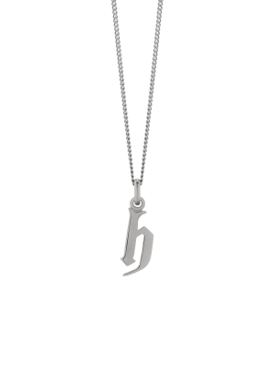 Lowercase Letter Necklace | Sterling Silver