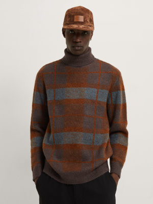 Plaid Jacquard Sweater