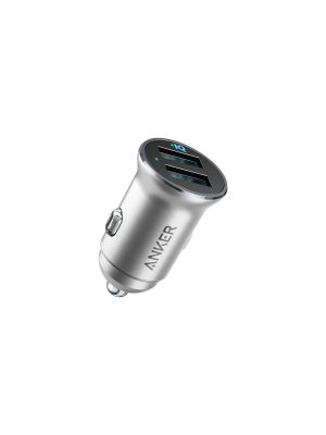 Anker 2-port Powerdrive 24w Car Charger - Silver